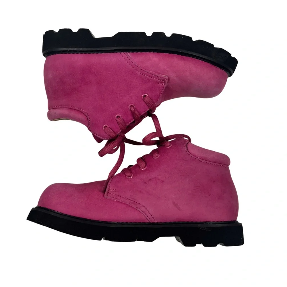 Mulberry Bush Kids Pink Suede Chukka Boots Size 2
